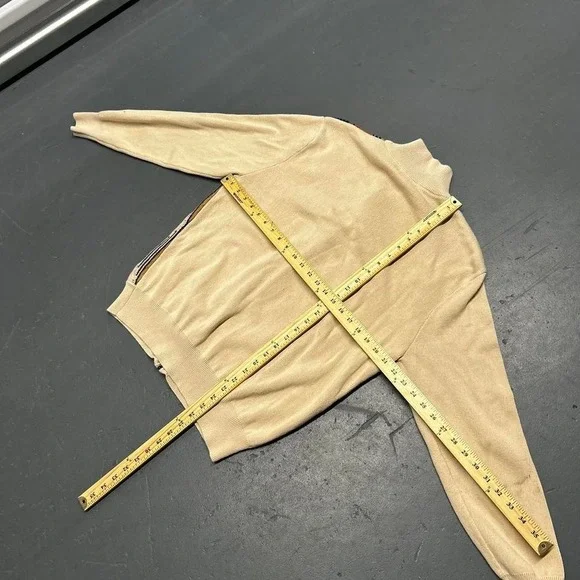 Men's vintage y2k Coogi style earth tone 3d knit full zip up sweater - Picture 5 of 6